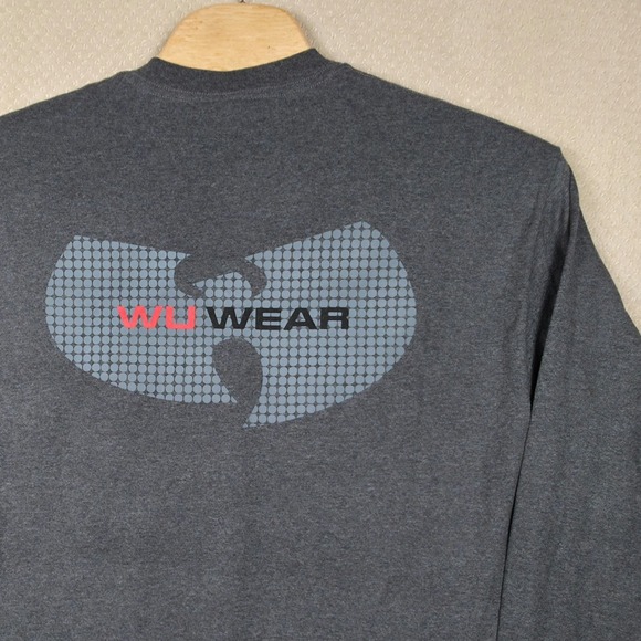 Vintage 90s Wu-Wear T-Shirt XL USA Made Long Sleeve Wu-Tang Clan Hip Hop Rap Tee